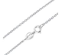 DALARAN Collana a catena in argento Sterling da 40,6 cm con catenina italiana, 0,7 mm, 16 inch / 40 cm, Argento sterling