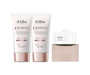 d'Alba UV Essence Waterfull Tone-Up Sun Cream | 50 ml x 2 pezzi | SPF50+ P