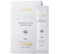 d'Alba Pacchetto Maschera da Notte al Tartufo Bianco Italiano Waterfull Vegano, Maschera Coreana Viso Overnight, Maschera Portatile in Gel per Ritenzione di Idratazione, Uso Sicuro per Pelli Sensibili