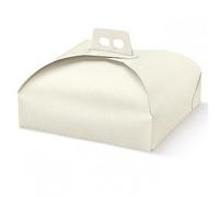 Dalbags - Pz 3 Scatola Porta Torta in Cartone - per Trasportare Dolci, Torte ecc. - Adatto per Torte e Vassoi Rettangolari e Quadrati Formato 30x40 Colore Bianco Generico