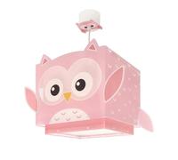 Lampada a sospensione per bambini Dalber Little Pink Owl, Gufo Rosa, 64482M, E27, lampade per bambini, cameretta da bambina.