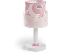 Dalber Lampada da comodino Moon, design luna e nuvole rosa