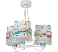 Dalber Lampada da soffitto per bambini, 3 luci per bambini, auto e aeroplani, per bambini