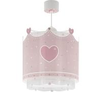 Dalber Lampada da soffitto per bambini Little Queen Corona di cuori rosa (61102)