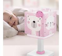 Dalber Lampada da tavolo per bambini Baby Jungle, rosa, G4, larghezza 14 cm Dalber