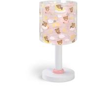 Dalber Lampada da tavolo per bambini, luce da comodino e da notte Baby Teddy Bears Clouds Pink, 41571S, G4-4W LED - Lampadina inclusa