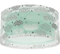 Dalber Plafoniera per bambini Clouds, nuvola verde, plafoniera per bambini, 41416MH, E27-2 x 15W