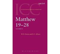 Dale C. Allison, Jr. W. D. Davies Matthew 19-28 (Tascabile)