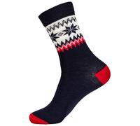 Dale of Norway - Calze in lana merino - Miking Wool Socks Navy Red Offwhite per Uomo - Taglia M - Blu navy