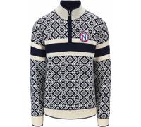 Dale of Norway - Collo da uomo in lana merino - Cortina 2026 Sweater Navy/Off White per Uomo in Pelle - Taglia M - Blu navy