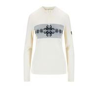 Dale of Norway Falkeberg Baselayer Half zip, intimo termico da sci, donna, bianco 36(S) Off White/Navy