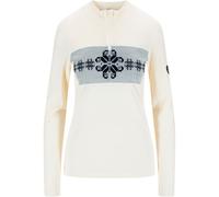 Dale of Norway Falkeberg Baselayer Half zip, intimo termico da sci, donna, bianco 36(S) Off White/Navy