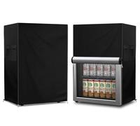 Dalema Copertura per frigorifero per bevande, per esterni, impermeabile, antipolvere, anti-UV, per mini frigorifero, 3,2 cubi per birra/vino, colore nero, 50,8 x 50,8 x 83,8 cm (larghezza x profondità