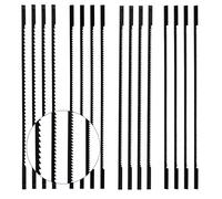 Dalephoric 16 Pezzi Lama per Sega da Traforo, Lame Traforo con Perno 10/15/18/24 Denti, Lame da Traforo, Lame per Sega a Scorrimento, per Segare Legno, Schiuma, Plastica, Metalli Teneri