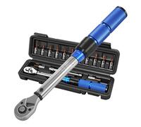 Dalephoric Chiave Dinamometrica 1/4”, 2-24 Nm, Precisione ± 3% con 72 Denti, Chiavi Dinamometriche, Cricchetto Reversibile con 100mm Barra di Estensione, Kit di Manutenzione per Bici, Moto e Auto