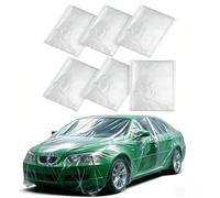 Dalephoric Set 6 Teli Copritutto, 4 x 5m Telo Copritutto Per Imbianchino, Telo Protettivo Trasparente Extra Resistente, Teli Plastica Per Imbiancare, per Pittura, Ristrutturazioni e Traslochi