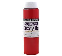 Daler Rowney 123500504 Laureato Pittura Acrilica 500ml Cadmio Rosso Profondo Hue