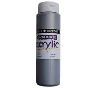Daler Rowney 123500702 Graduate Acrilico Vernice 500ml Argento Imit