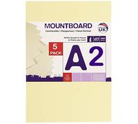 Daler Rowney 329205030 - Cartoncino graduato, formato A2, confezione da 5, colore: avorio
