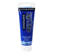 DALER ROWNEY - D123120159 - Colore acrilico fine Graduate - 120 ml - blu primario - Daler Rowney - 85497 - Conf. da 1 Pz. - D123120159