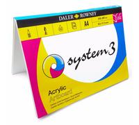 Daler Rowney Arte Tavola Sistema 3 Vernice Acrilica - A4 - 10 Fogli - Fatto IN