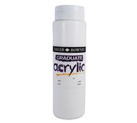 Daler Rowney - Bottiglia di colore acrilico Graduate, 1 l, colore: Bianco