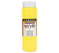 Daler-Rowney - Bottiglia di colore acrilico Graduate, 500 ml, colore: Giallo limone