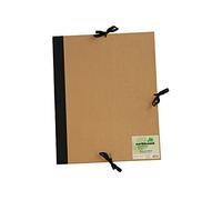 Daler-Rowney Cachet Earthbound A1 - Cartellina portadocumenti con copertina rigida, con nastro, senza acidi, per artisti e studenti, colore: marrone chiaro