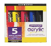 Daler Rowney Graduate Set di colori acrilici 5 x 120 ml