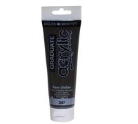 DALER ROWNEY - D123120247 - Colore acrilico fine Graduate - 120 ml - terra d'ombra naturale - Daler Rowney - 85500 - Conf. da 1 Pz. - D123120247