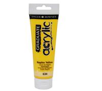 DALER ROWNEY - D123120634 - Colore acrilico fine Graduate - 120 ml - giallo Napoli - Daler Rowney - 85520 - Conf. da 1 Pz. - D123120634