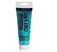 DALER ROWNEY - D123120719 - Colore acrilico fine Graduate - 120 ml - verde metal - Daler Rowney - 85526 - Conf. da 1 Pz. - D123120719