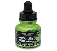 Daler - Rowney FW 29.5 ml Acrylic Pearl Liquid Bottle - Macaw Green