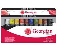 Daler Rowney Colori a olio extrafini linea Georgian set di 10 tubi da 22ml colori assortiti