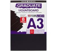 Daler Rowney Graduate Mountboard - Bianco, Nero, Avorio - Formati A3 E A2