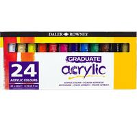 Daler Rowney Graduate Set di colori acrilici 24 x 22 ml