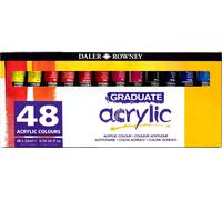 Daler Rowney colori acrilici graduate set da 48 tubi colori assortiti 22ml