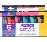 Daler Rowney Graduate Set di colori acrilici 6 x 75 ml