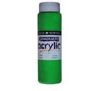 Daler-Rowney Graduate - Tinta acrilica, barattolo da 500 ml, colore: Verde foglia