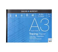 Daler Rowney Graphic Series - Blocco di carta da ricalco, formato A3, 60 g/mq, 50 fogli, senza acidi, ideale per artisti professionisti e studenti