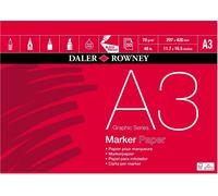 Daler Rowney Graphic Series Marker Paper Grafica Taccuino da disegno A3 70 g