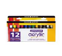 Daler Rowney Graduate Set di colori acrilici 12 x 22 ml