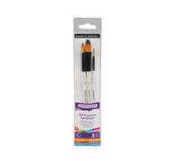 Daler Rowney Laureato Tutti Scopo Sintetico Misto Pennello Set Di 3
