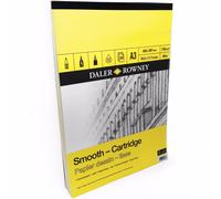 Daler Rowney - Liscio Cartuccia Schizzi - 130gsm - 30 Pagine - A3/A4/A5