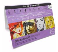 Daler Rowney Misto Media Dipinto Arte Tavola Tela - 10 X A4 Fogli - Fatto IN UK