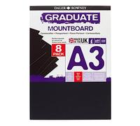 Daler Rowney Nero A3 Graduate Mountboard (confezione da 8), 329308012
