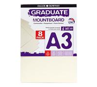 Daler Rowney - Passepartout Graduate, Formato A3, Colore: Avorio, 8 pz.