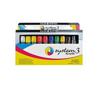 Daler Rowney Set 10 tubi da 22ml colori acrilici System 3