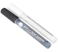 Daler Rowney Set Acrylic Marker Sets Simply-Pennarelli acrilici, Colore: Bianco e Nero, Assortiti, 2 x 5.3 ml, 2 unità
