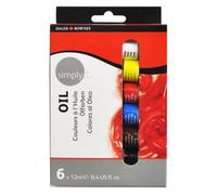 Daler Rowney - Set di 6 Colori a Olio, in tubetti da 12 ml